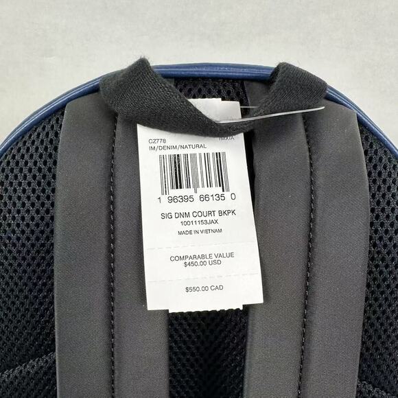 Coach Court Backpack In Signature Denim & Leather With Cherry Charm CZ77… - Picture 8 of 13